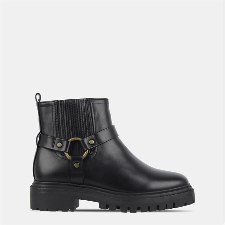 Jack Wills Biker Boot Ld54 Black