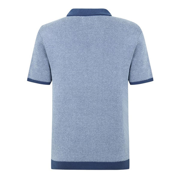 Jack Wills Birdseye Polo Shirt Indigo/Cream