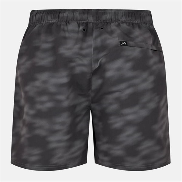 Jack Wills Blurred Floral Swim Shorts Black