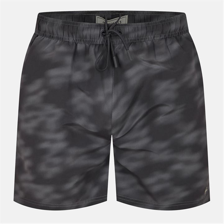 Jack Wills Blurred Floral Swim Shorts Black
