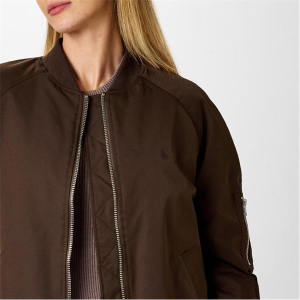Jack Wills Bomber Jacket Womens Brown