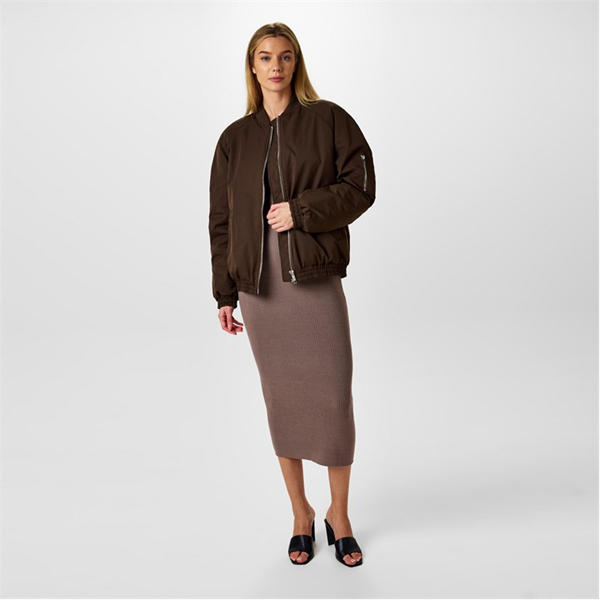 Jack Wills Bomber Jacket Womens Brown