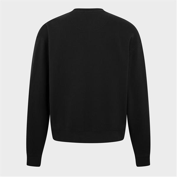 Jack Wills Boucle Graphic Crew Sweatshirt Washed Black