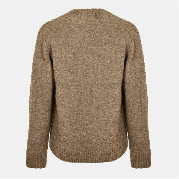 Jack Wills Boucle Jumper Long Sleeve Men Sweater Fawn Marl
