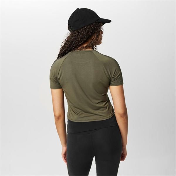 Jack Wills Branded Ringer T Shirt Khaki