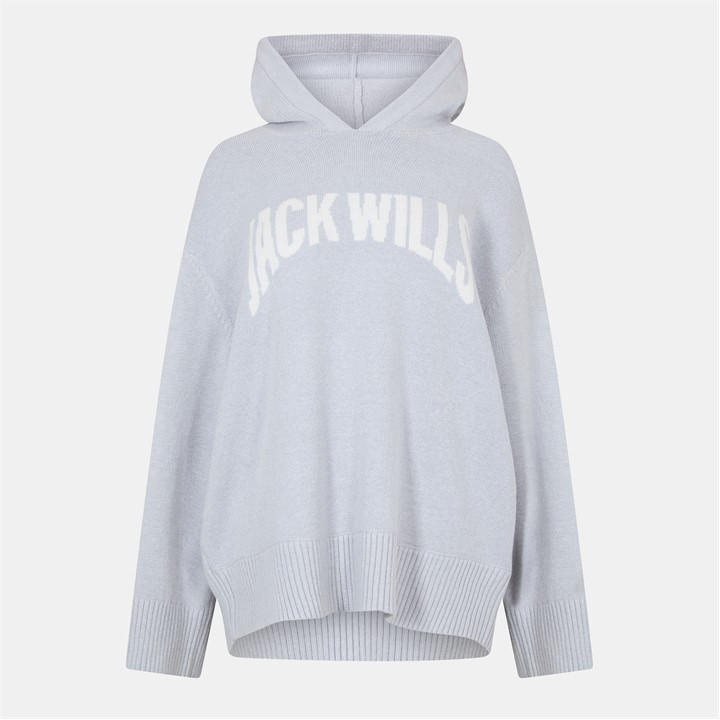 Jack Wills BrandedHood Ld54 Grey Marl