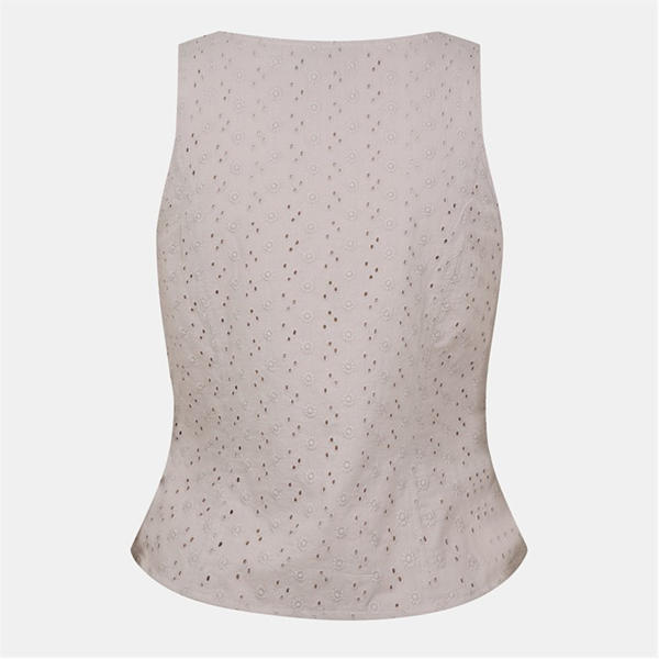 Jack Wills Broderie Corset Top Stone