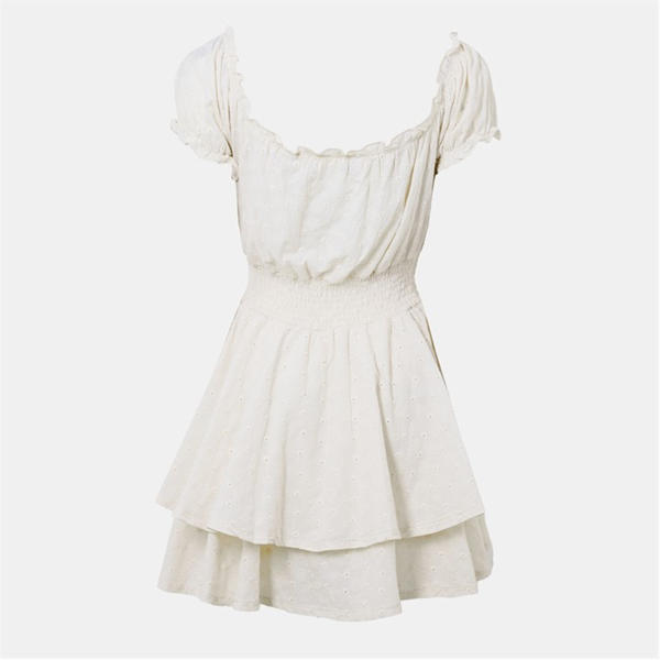 Jack Wills Broderie Mini Dress Buttercream