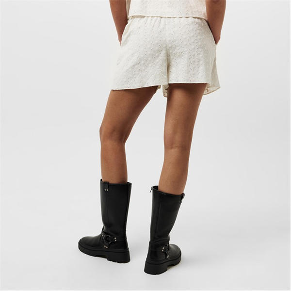 Jack Wills Broderie Shorts Vintage White