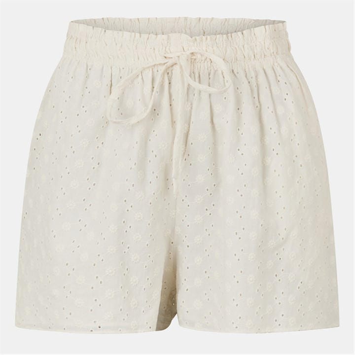 Jack Wills Broderie Shorts Vintage White