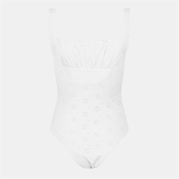 Jack Wills Broderie Ssuit Ld52 Sea Salt