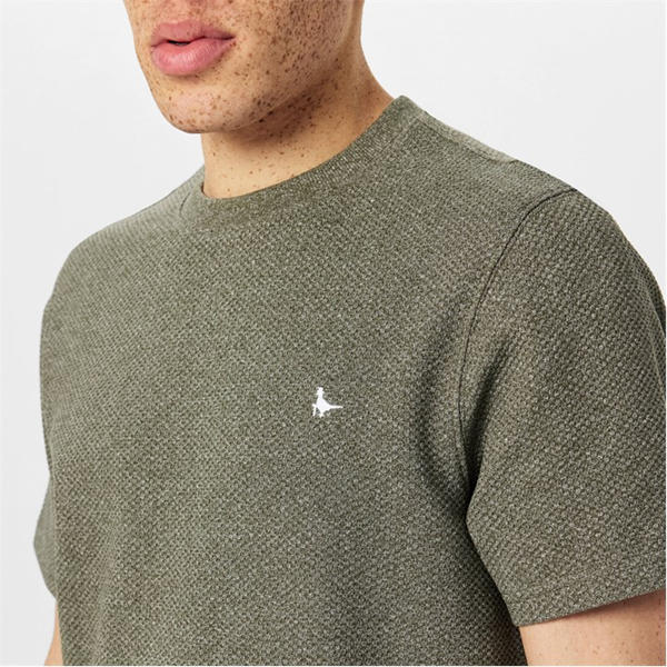 Jack Wills Bubble Txture Tee Sn53 Smokey Olive