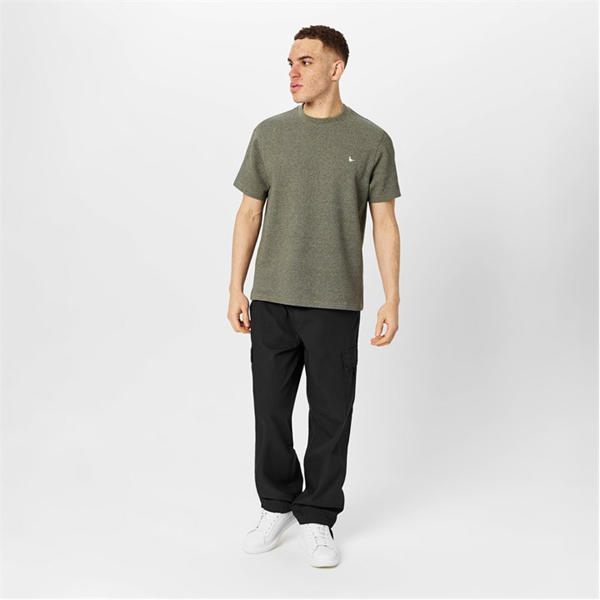 Jack Wills Bubble Txture Tee Sn53 Smokey Olive