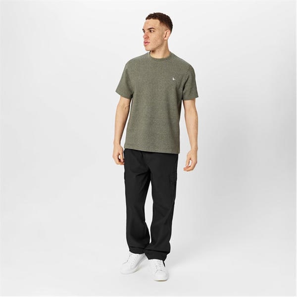 Jack Wills Bubble Txture Tee Sn53 Smokey Olive