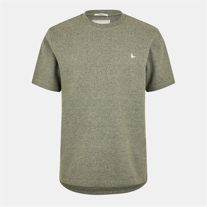 Jack Wills Bubble Txture Tee Sn53 Smokey Olive