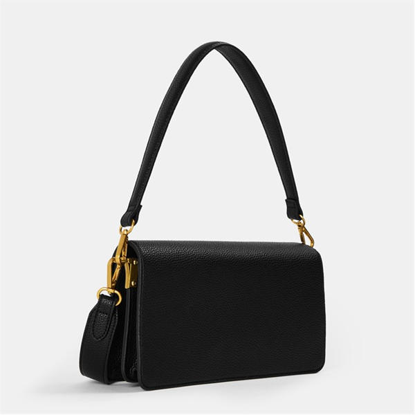 Jack Wills Buckle Baguette HandbagsCrossbody Bags Black