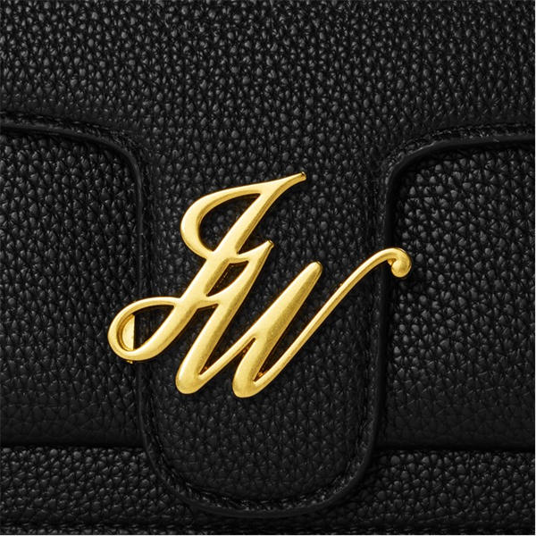 Jack Wills Buckle Baguette HandbagsCrossbody Bags Black