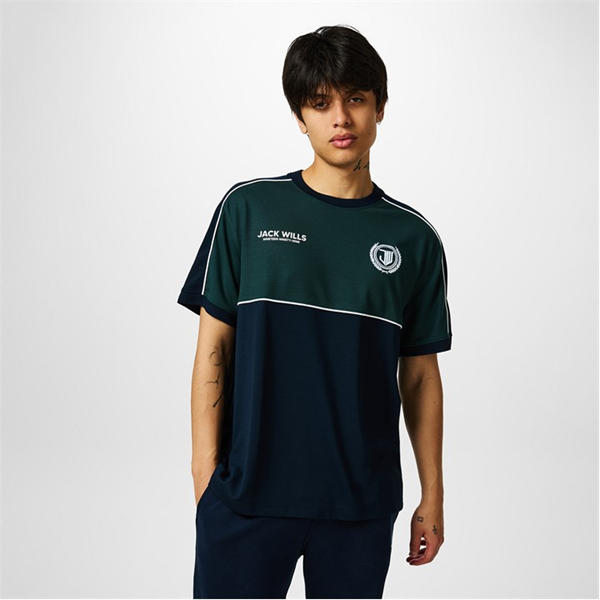 Jack Wills C&S Pipe T Shirt Navy