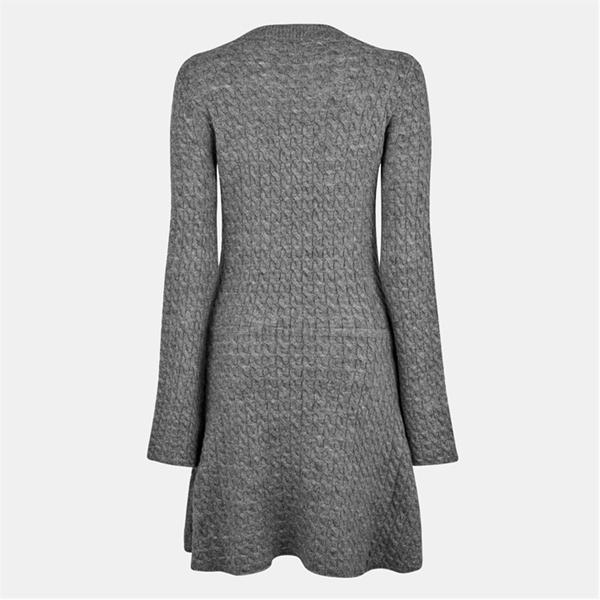 Jack Wills Cable Mini Dress Charcoal Marl