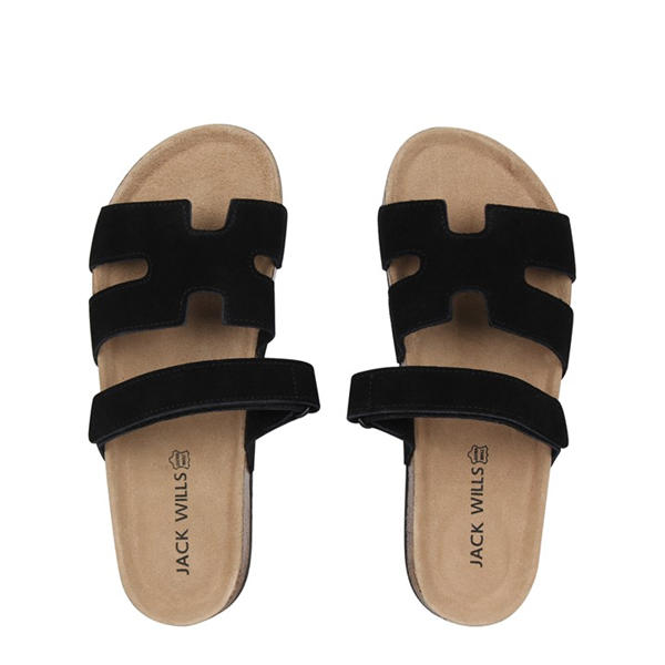 Jack Wills Cage Strap Sandal Black