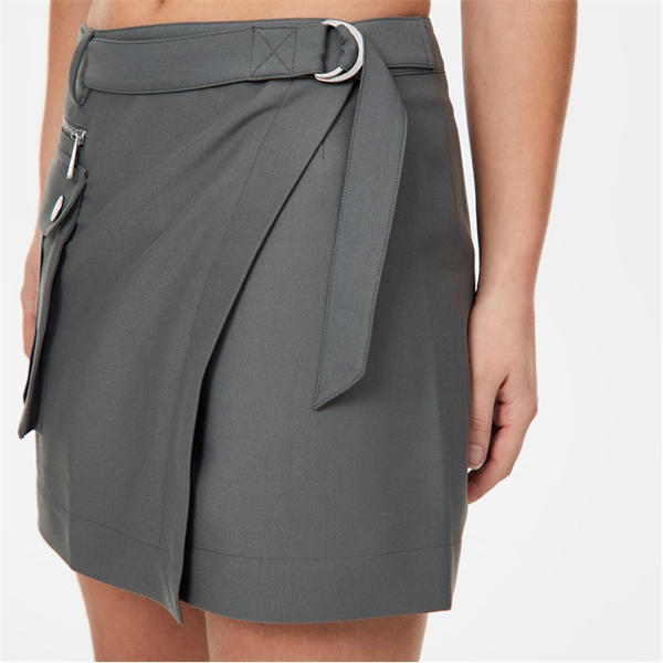 Jack Wills Cargo Wrap Skirt Shark Grey