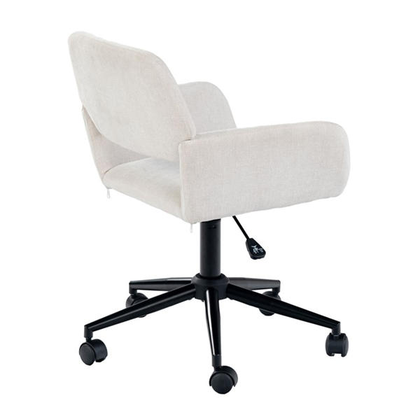 Jack Wills Chair Fabric Height Adjustable Swivel Chair Ergonomic Office Chair With Armrest Beige