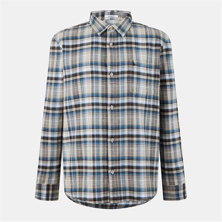 Jack Wills Check Shirt Chocolate