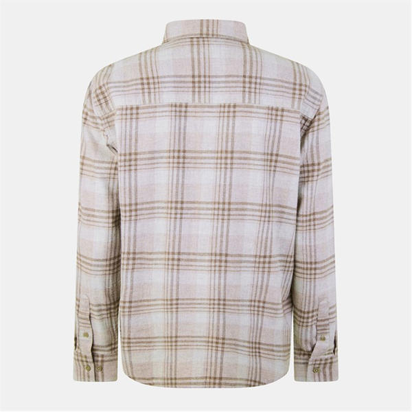 Jack Wills Check Shirt Oatmeal Marl