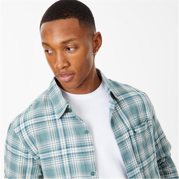 Jack Wills Check Shirt Rich Teal