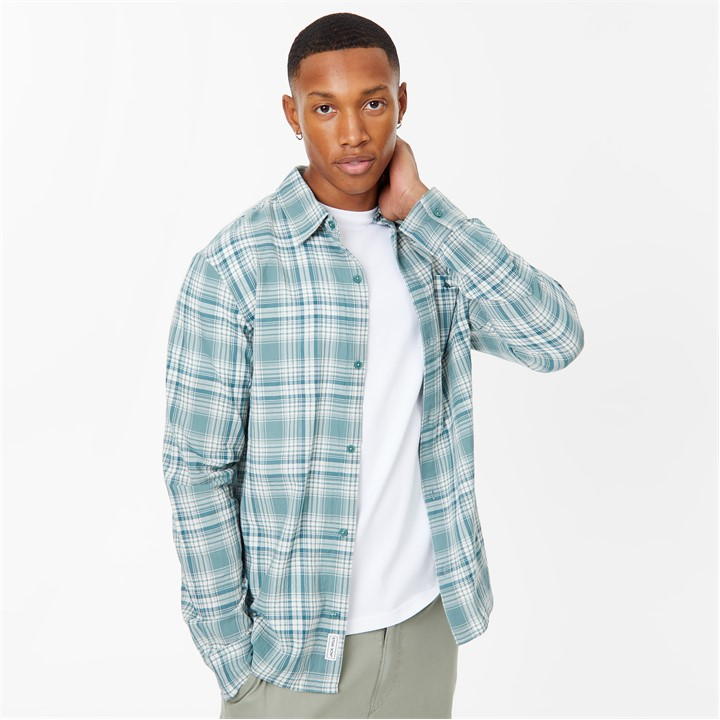 Jack Wills Check Shirt Rich Teal