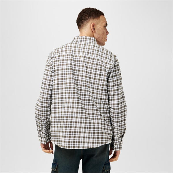 Jack Wills Check Shirt Smokey Olive