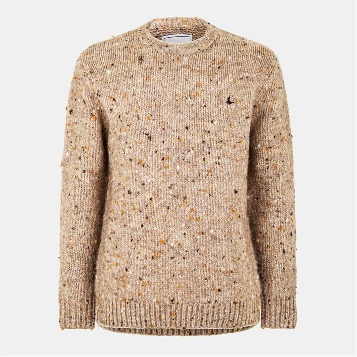 Jack Wills Chunky Twist Crew Sweater Trekking Marl