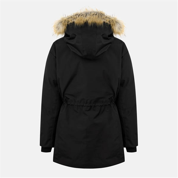 Jack Wills Cinched Parka Jacket Black