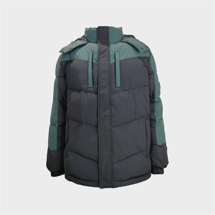 Jack Wills Coast Puffer Jkt Sn54 Black/Pine