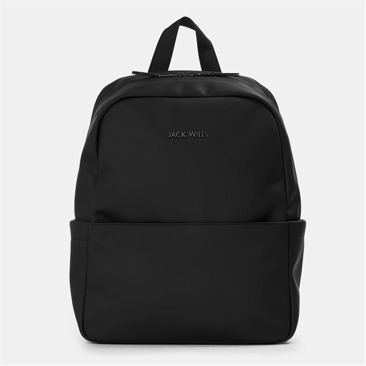 Jack Wills Coated Backpack Black
