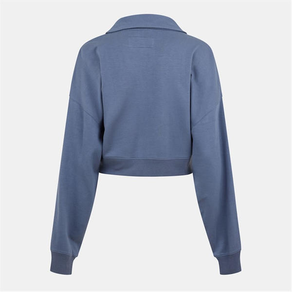 Jack Wills Collar Modal Top Dusky Blue