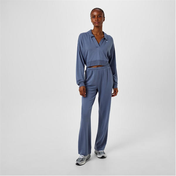 Jack Wills Collar Modal Top Dusky Blue