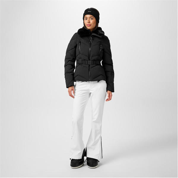 Jack Wills Collared Ski Puffa Jacket Black