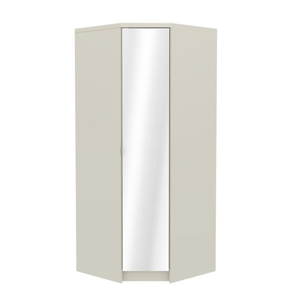 Jack Wills Corner Wardrobe With Mirror Grey