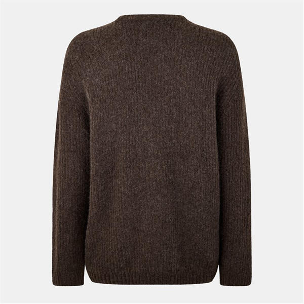 Jack Wills Cosy Slouch Crew Sweater Coffee Marl