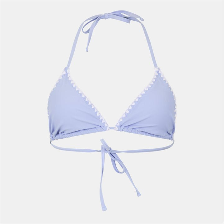 Jack Wills CrchtStch BikTop Ld53 Brunera/White