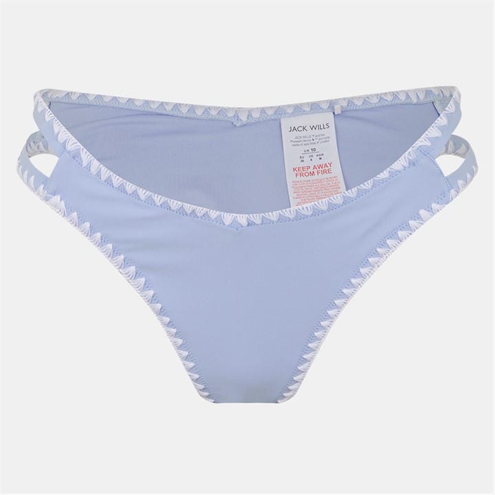 Jack Wills CrchtStch Tanga Ld53 Brunera/White
