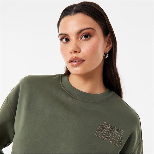 Jack Wills Crew Sweatshirt Khaki