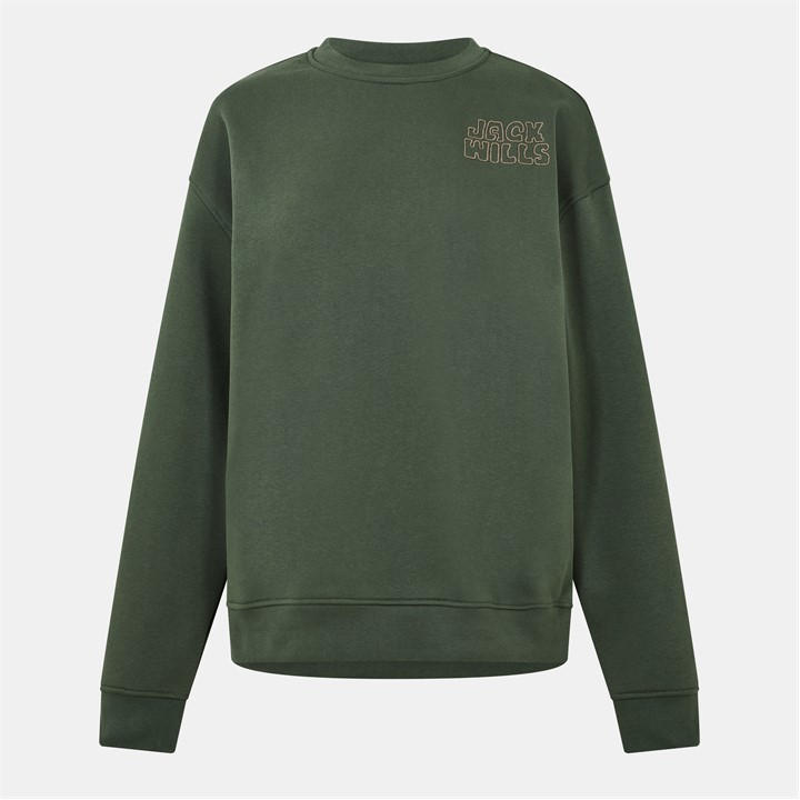 Jack Wills Crew Sweatshirt Khaki