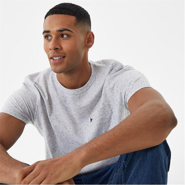 Jack Wills Croftdown Neppy T Shirt Ecru