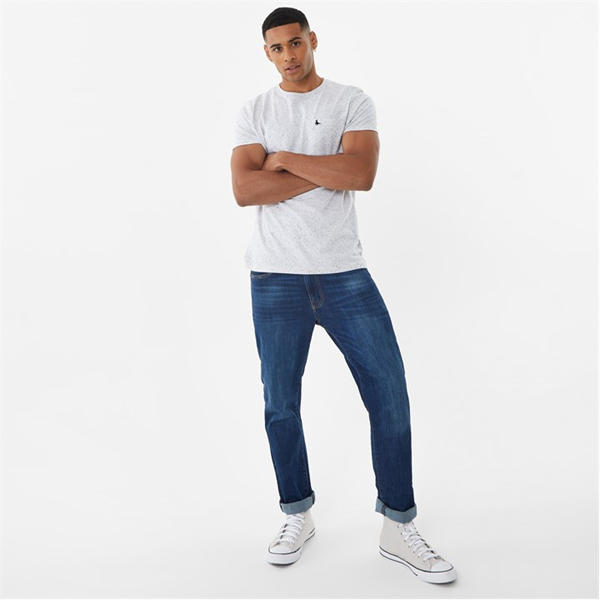 Jack Wills Croftdown Neppy T Shirt Ecru