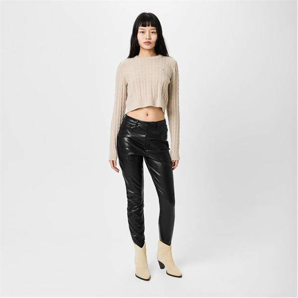 Jack Wills Crop Tinsbury Jumper Stone