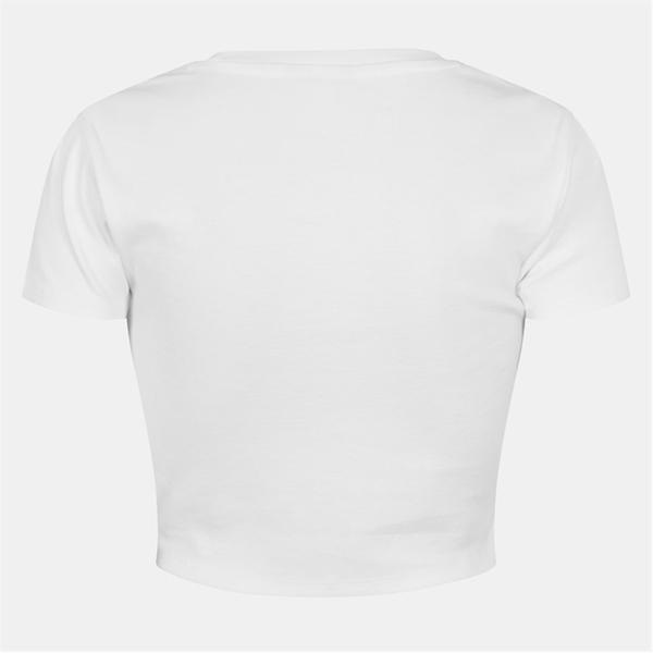 Jack Wills Cropped Baby Tee White