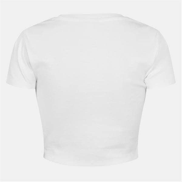 Jack Wills Cropped Baby Tee White