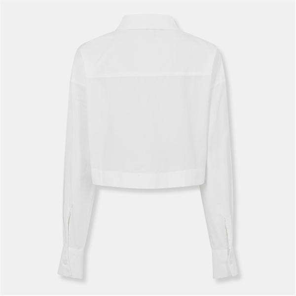 Jack Wills Cropped Logo Shirt White